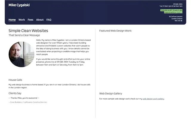 Mike Cygalski website