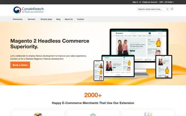 CynoInfotech website