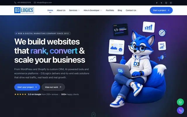 D3logics website