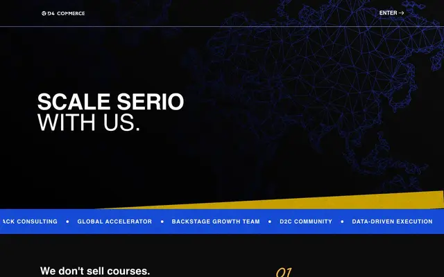 D4 Commerce website