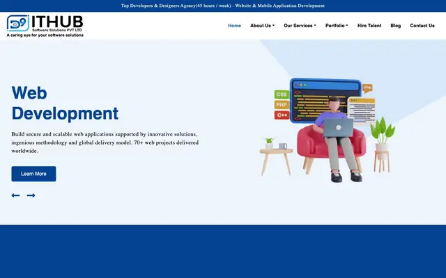 D9ithub Software Solutions Pvt Ltd website