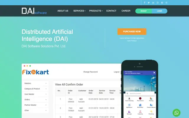 Dai Software Solution website