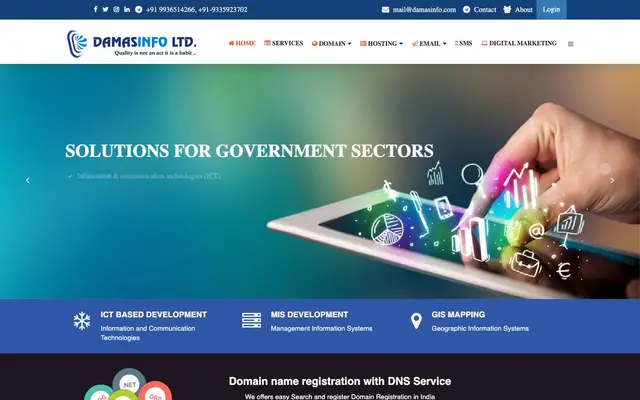 Damasinfo Limited website