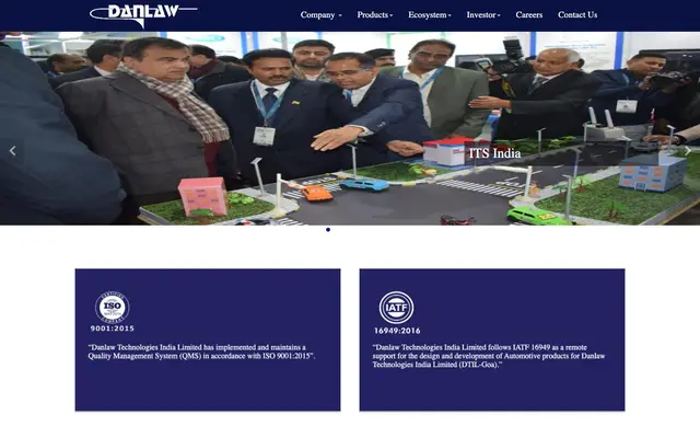 Danlaw Technologies India Limited website
