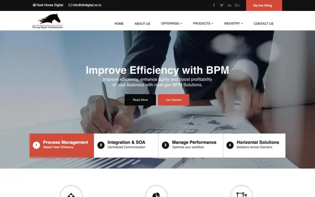 Dark Horse Digital Solutions Pvt Ltd website