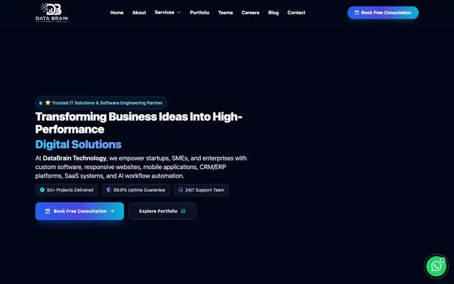 Databrain Technology Pvt. Ltd. website