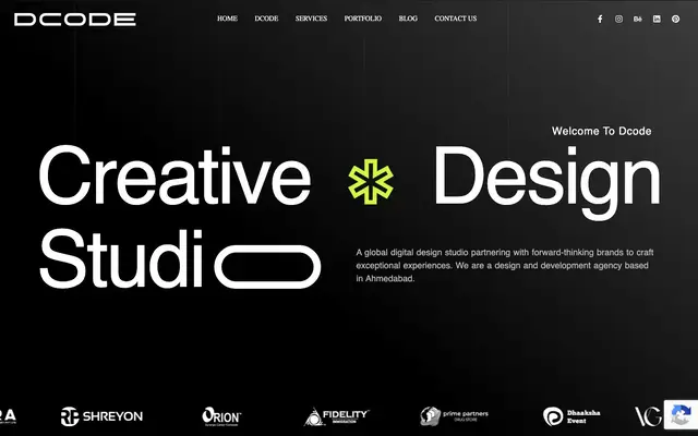Dcode Web Studio website