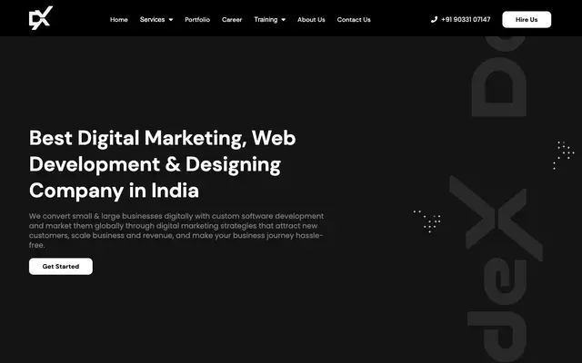 DecodeX Infotech website