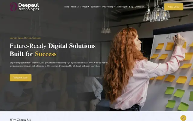 Deepaul Technologies Pvt Ltd website