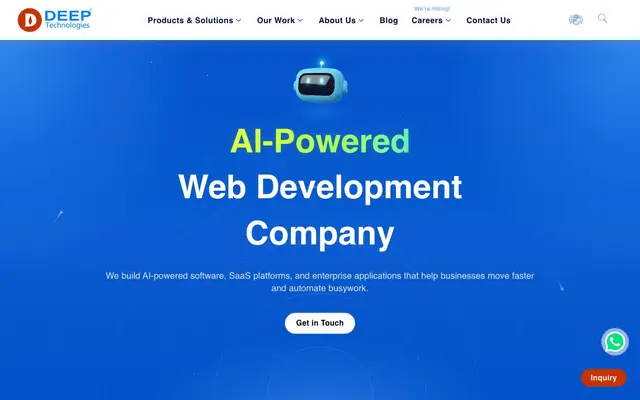 Deep Technologies website