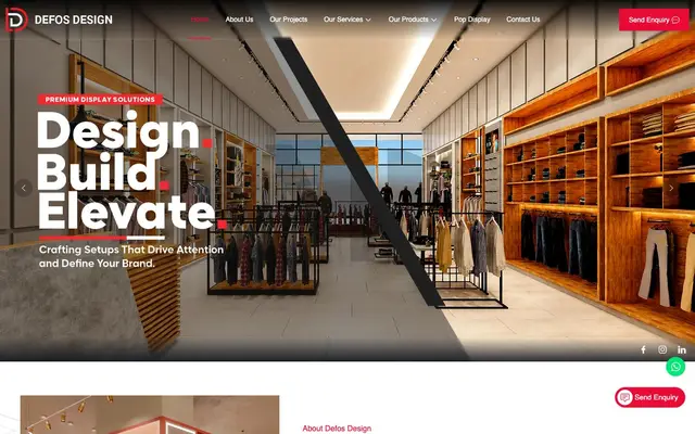 Defos Design Pvt Ltd. website