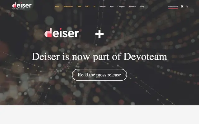 Deiser part of Devoteam website