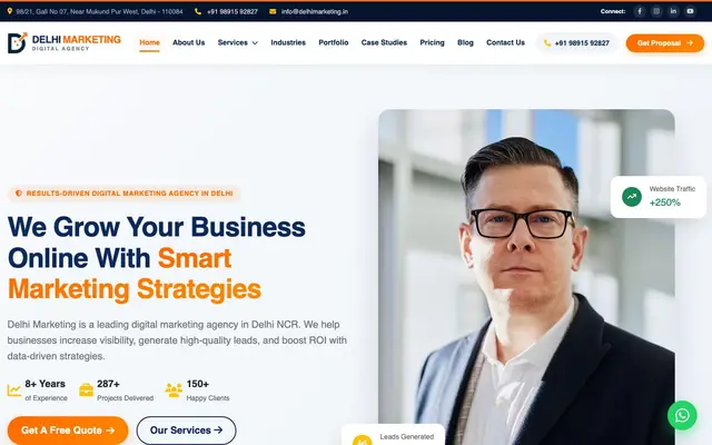 Delhi Marketing website