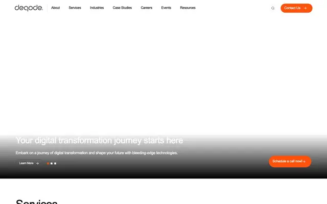 Deqode website