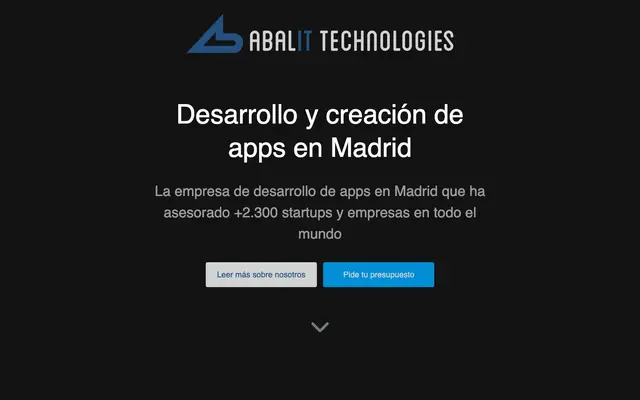 Desarrollo Apps Madrid - Abalit Technologies website