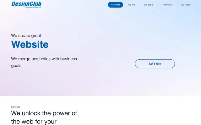 Designclub website