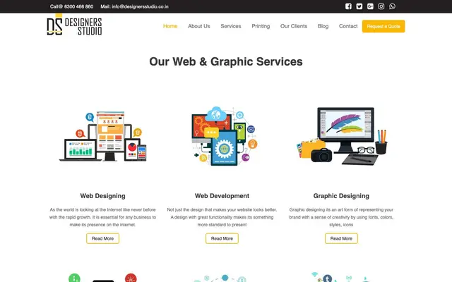 Designers Studio website