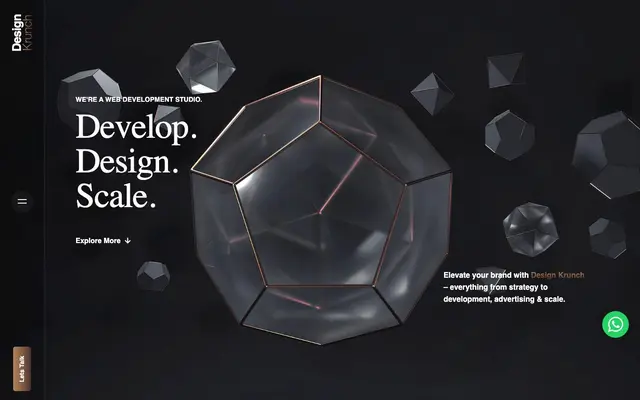 Design Krunch website