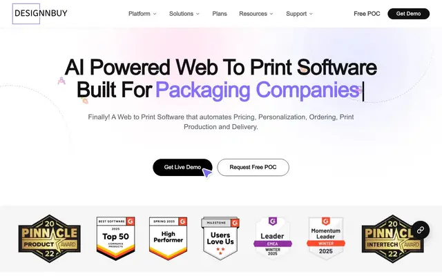 DesignNBuy WebToPrint Pvt Ltd. website