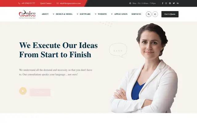Designo Creativo website