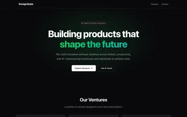 DesignQube website
