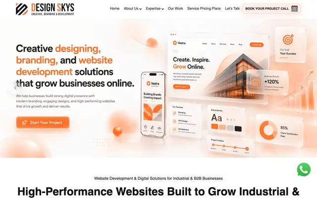 Design Skys website