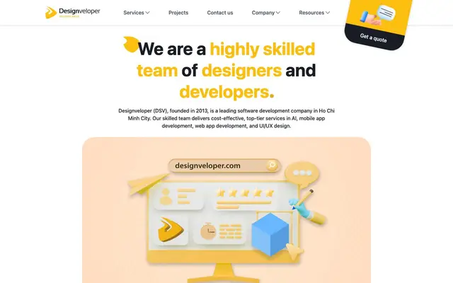 Designveloper - Custom Software Development Company in Vietnam website