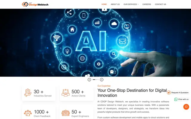 CDQP Design Webtech Pvt Ltd website
