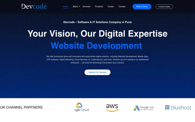 Devcode Software Solutions Private Limited website