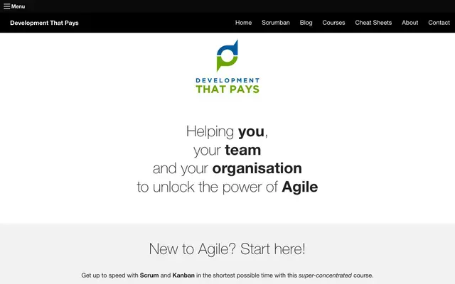 Development That Pays website