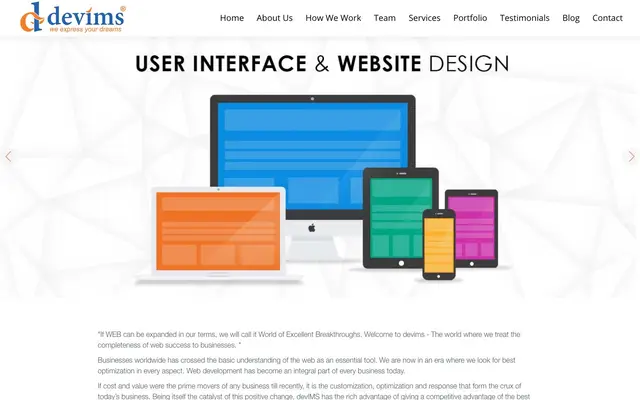 devims website