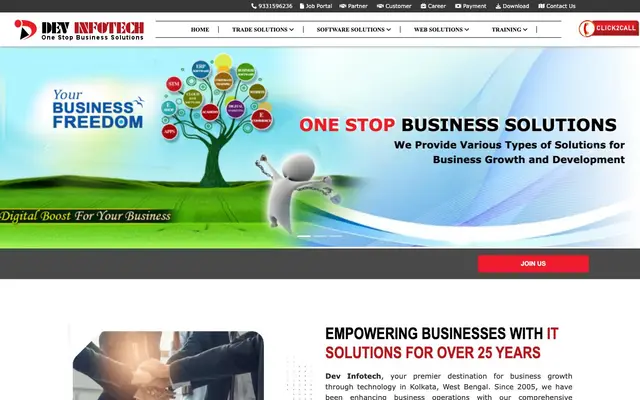 Dev Infotech - Business Booster website
