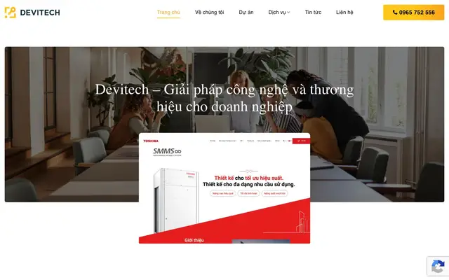Devitech - Giải pháp công nghệ và thương hiệu cho doanh nghiệp website