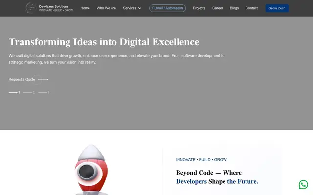 DevNexus Solutions Private Limited website