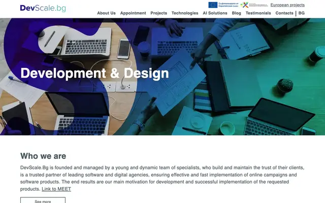DevScale website