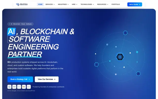 Devtrios website