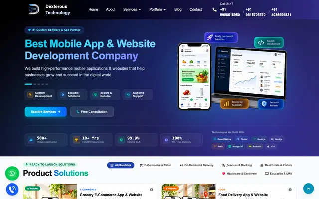 Dexterous Technology website