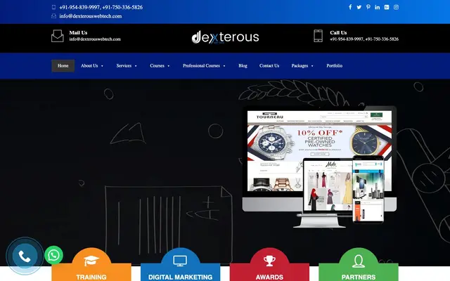 Dexterous Web Tech LLP website