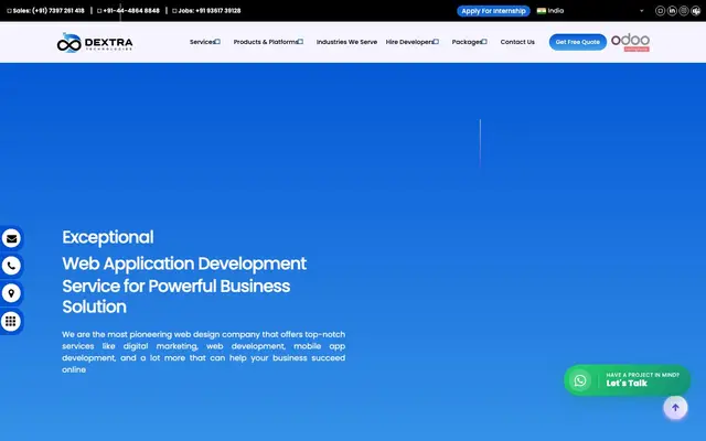 Dextra Technologies website