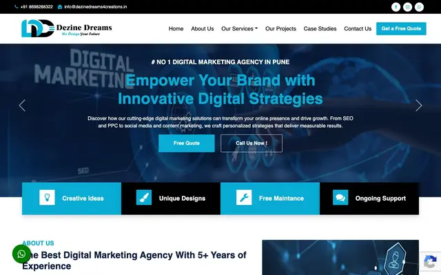 Dezine Dreams 4 Creations -Best Web Development Company in Pune | Digital Marketing Company in Pune | Graphic Design Company website
