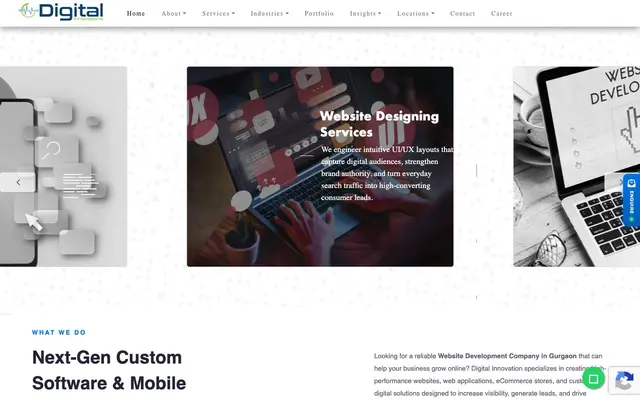 Digital Innovations website