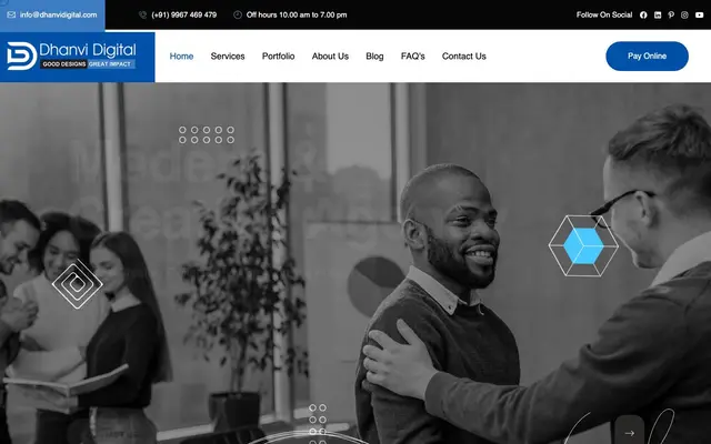 Dhanvi Digital website