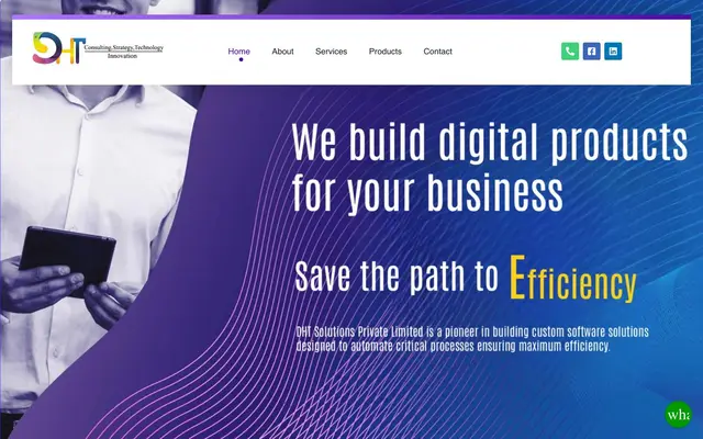 DHT Solutions website