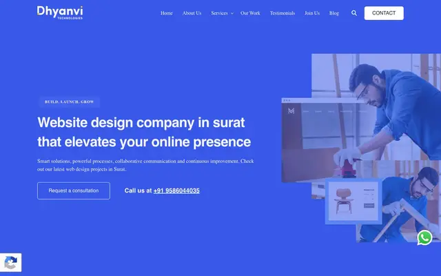 Dhyanvi Technologies Pvt. Ltd website
