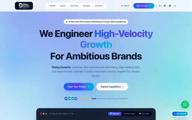 Dialog dynamics Pvt Ltd website
