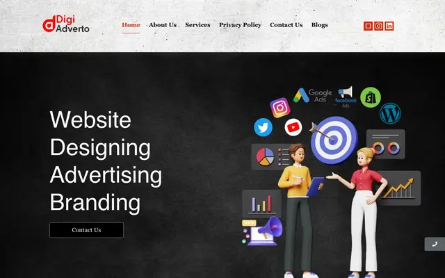 Digi Adverto website