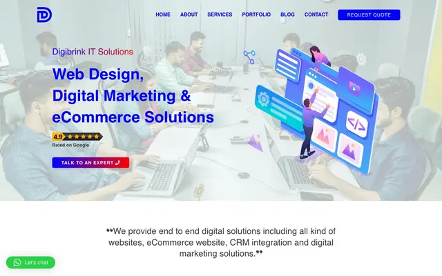 Digibrink IT Solutions - Web Design, Development & Digital Marketing Services website