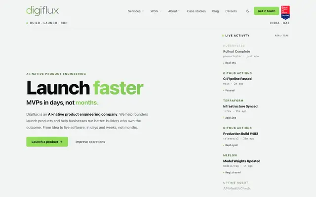 Digiflux Technologies Private Limited website