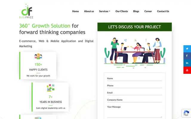 Digifrizz Technologies website