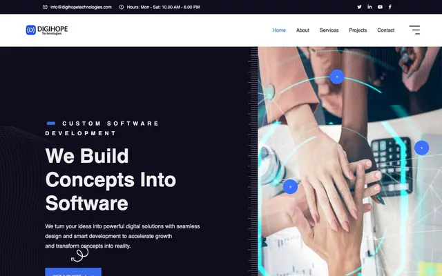 Digihope Technologies website